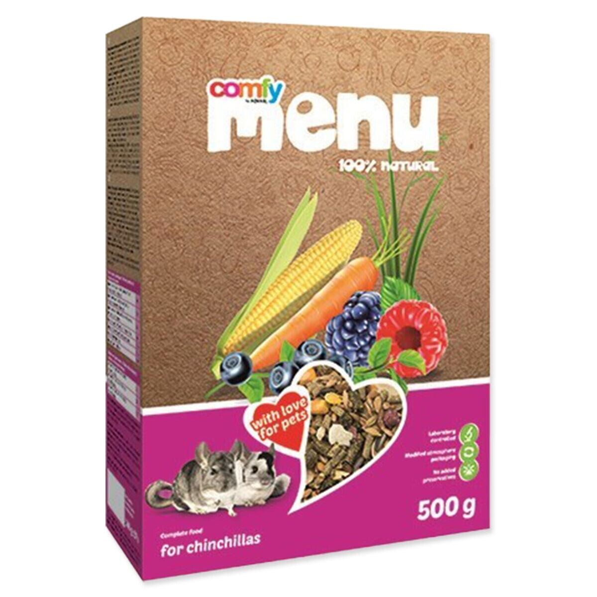 Krmivo Comfy menu complete činčila 500g