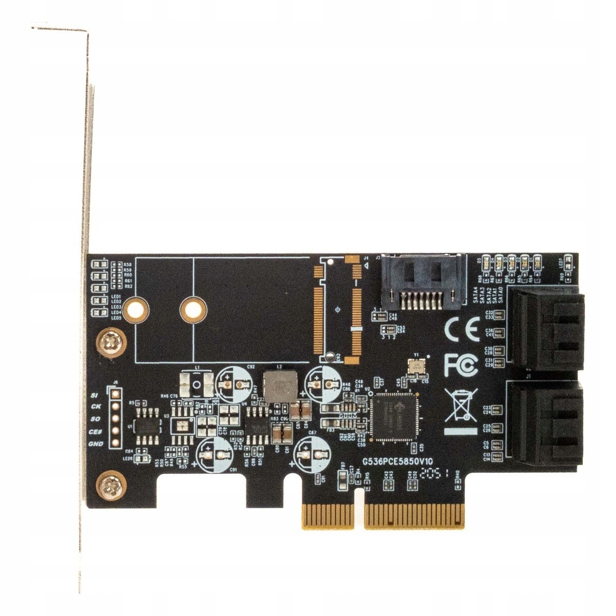 Delock 90395 Jmicron JMB585 5x Sata PCIe x4