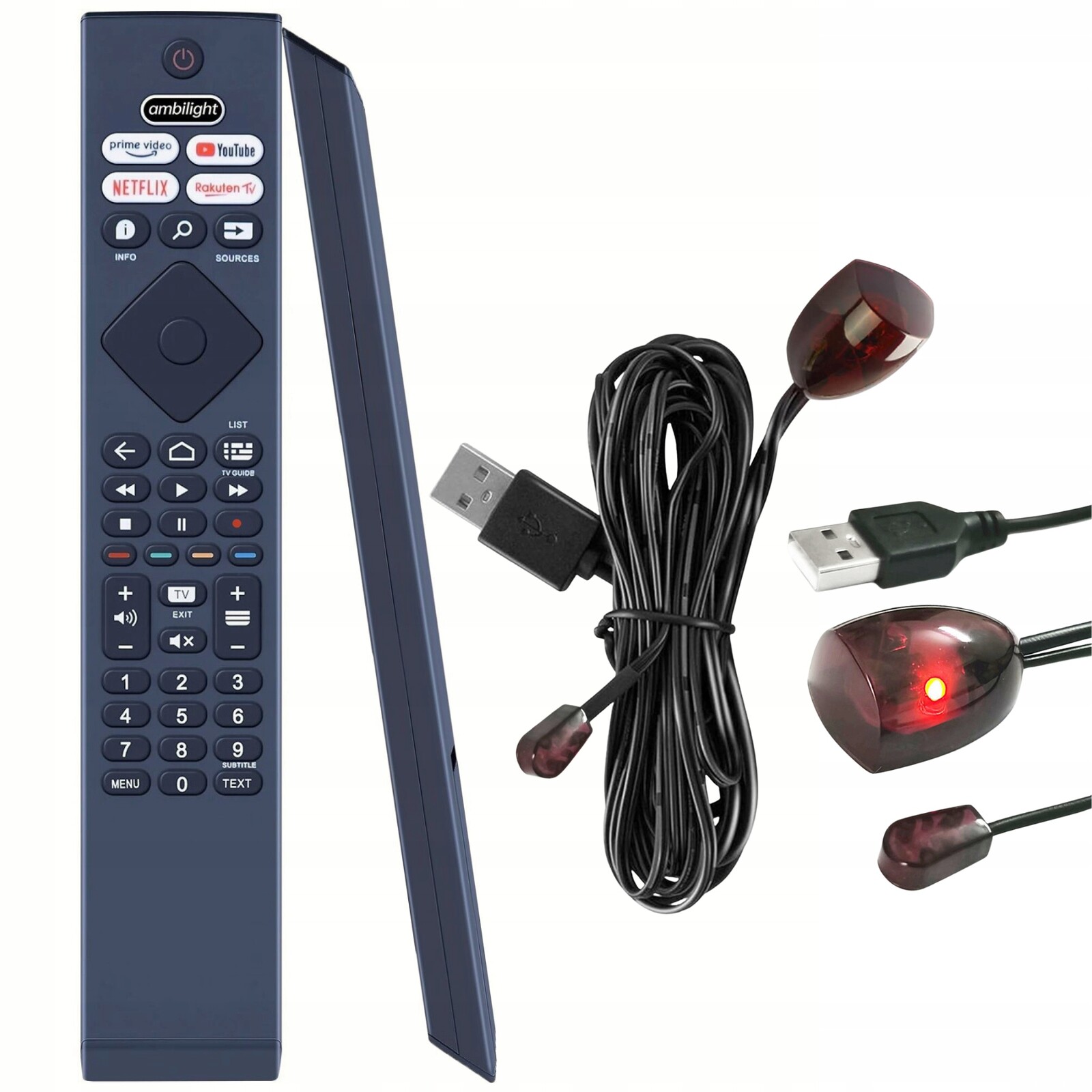 Dálkové ovládání pro televizor Philips 398GM10BEPHN 55PUS7956/12 kabel Ir
