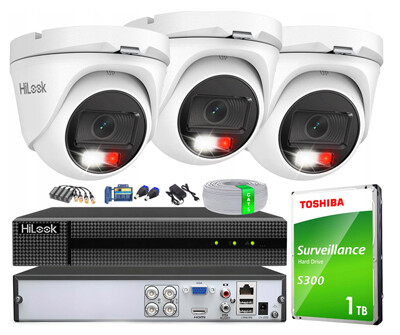 Monitorovací sada 3x TVICAM-T2M-20DL 2Mpx IR20m IP66 Detekce pohybu Wdr