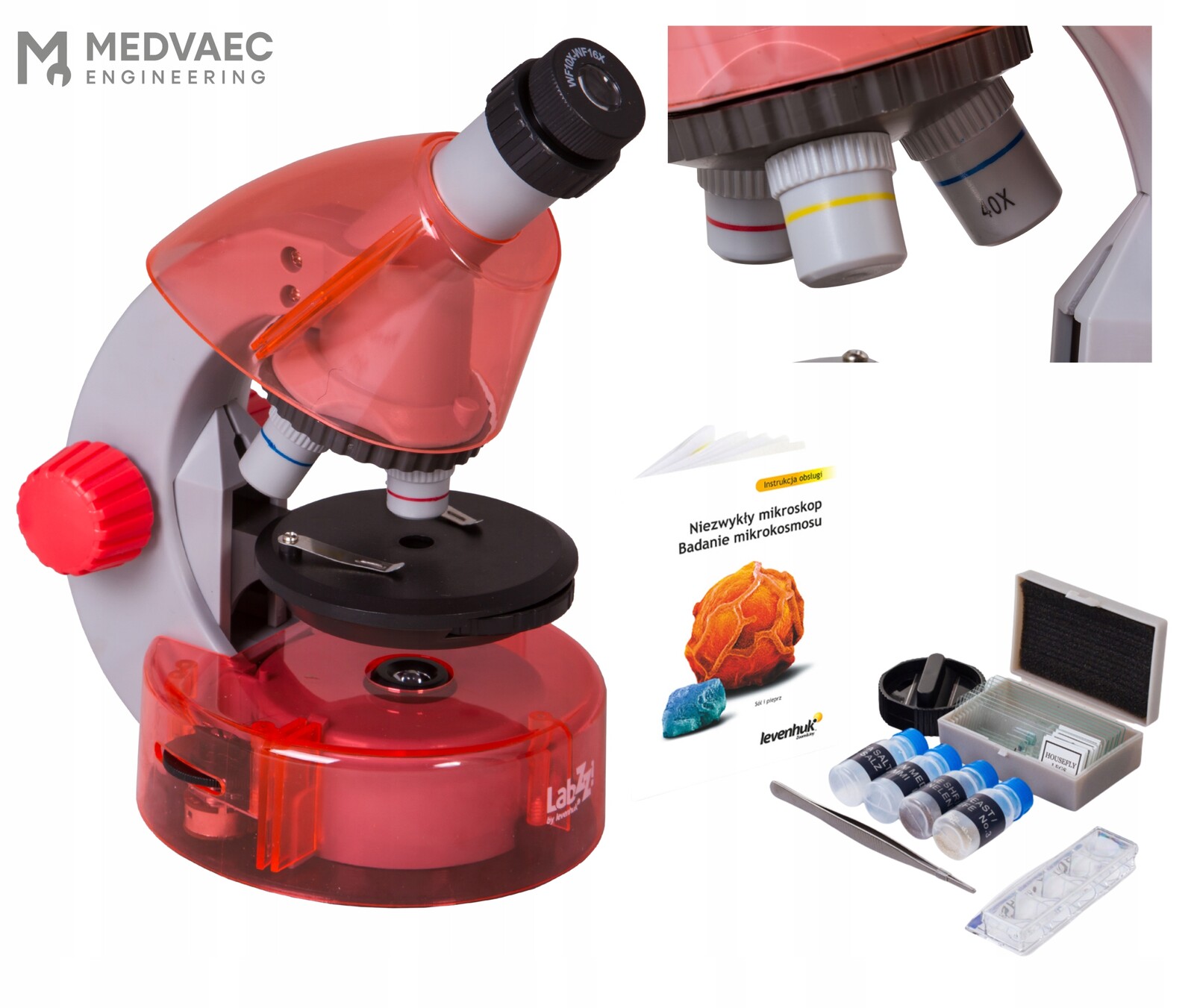 Optický mikroskop Levenhuk LabZZ M101 pro děti výzkumná sada