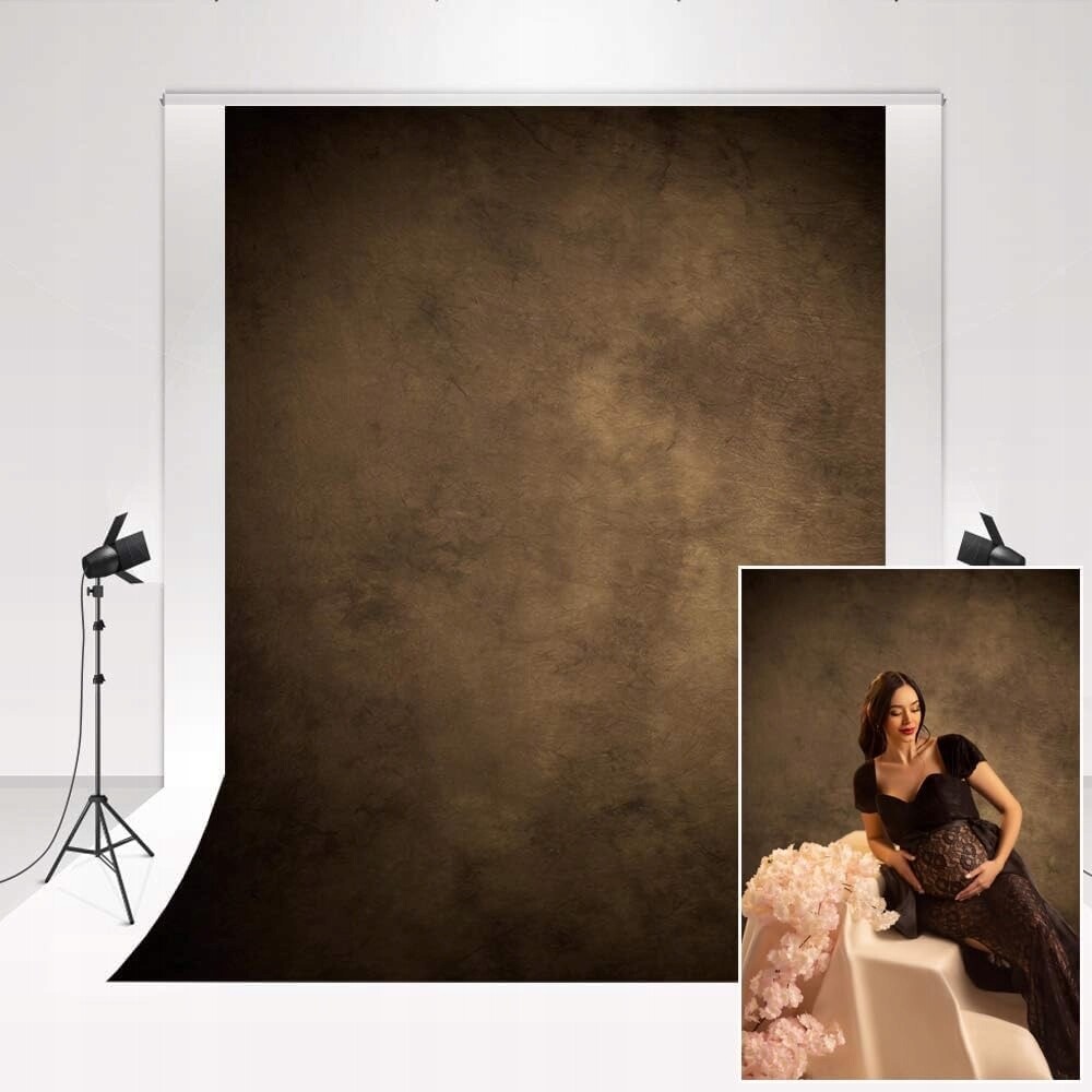 Fotografické pozadí Měkké mikrovlákno 2x3 M Odstíny hnědé