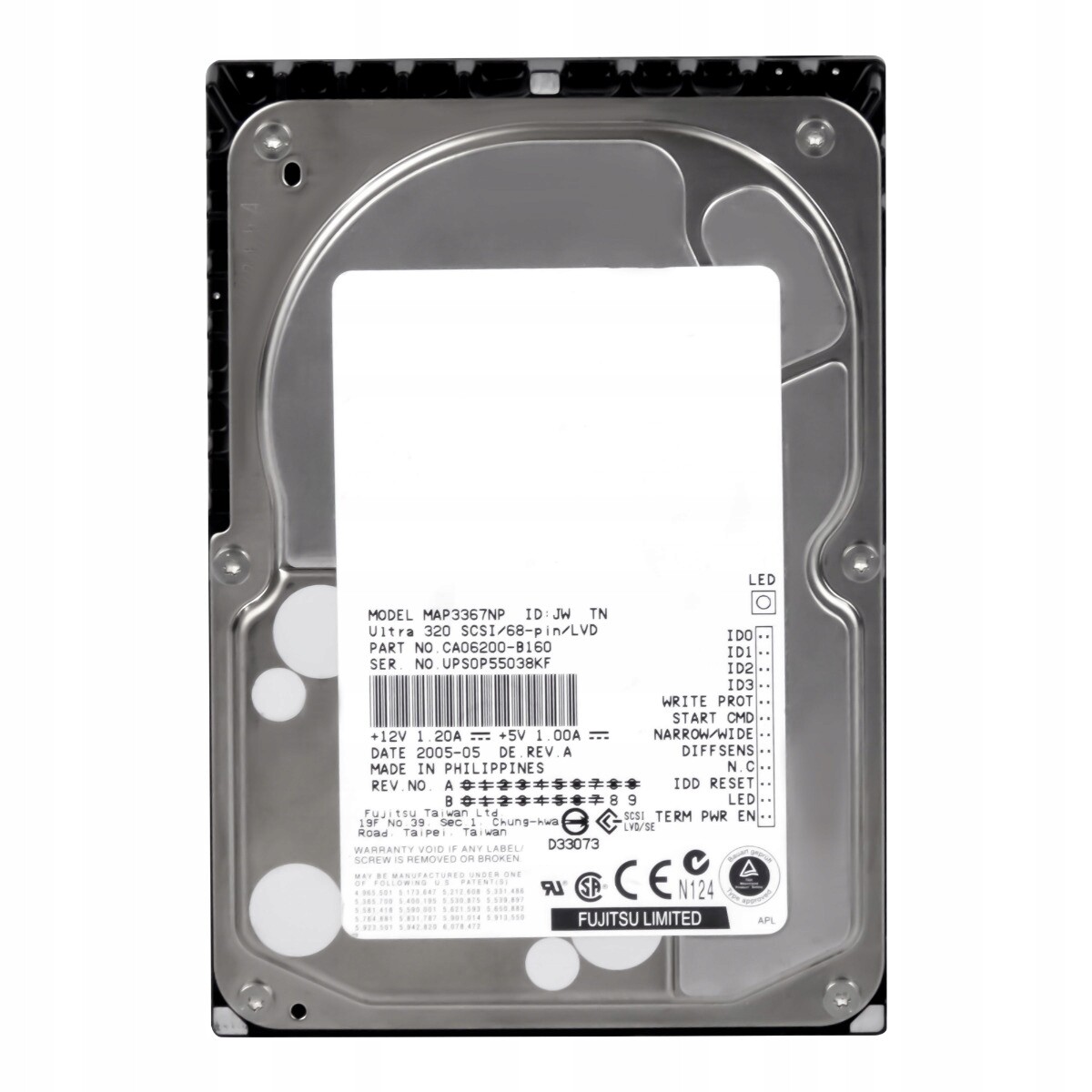 Fujitsu 36GB 10K 8MB Scsi U320 3,5'' MAP3367NP