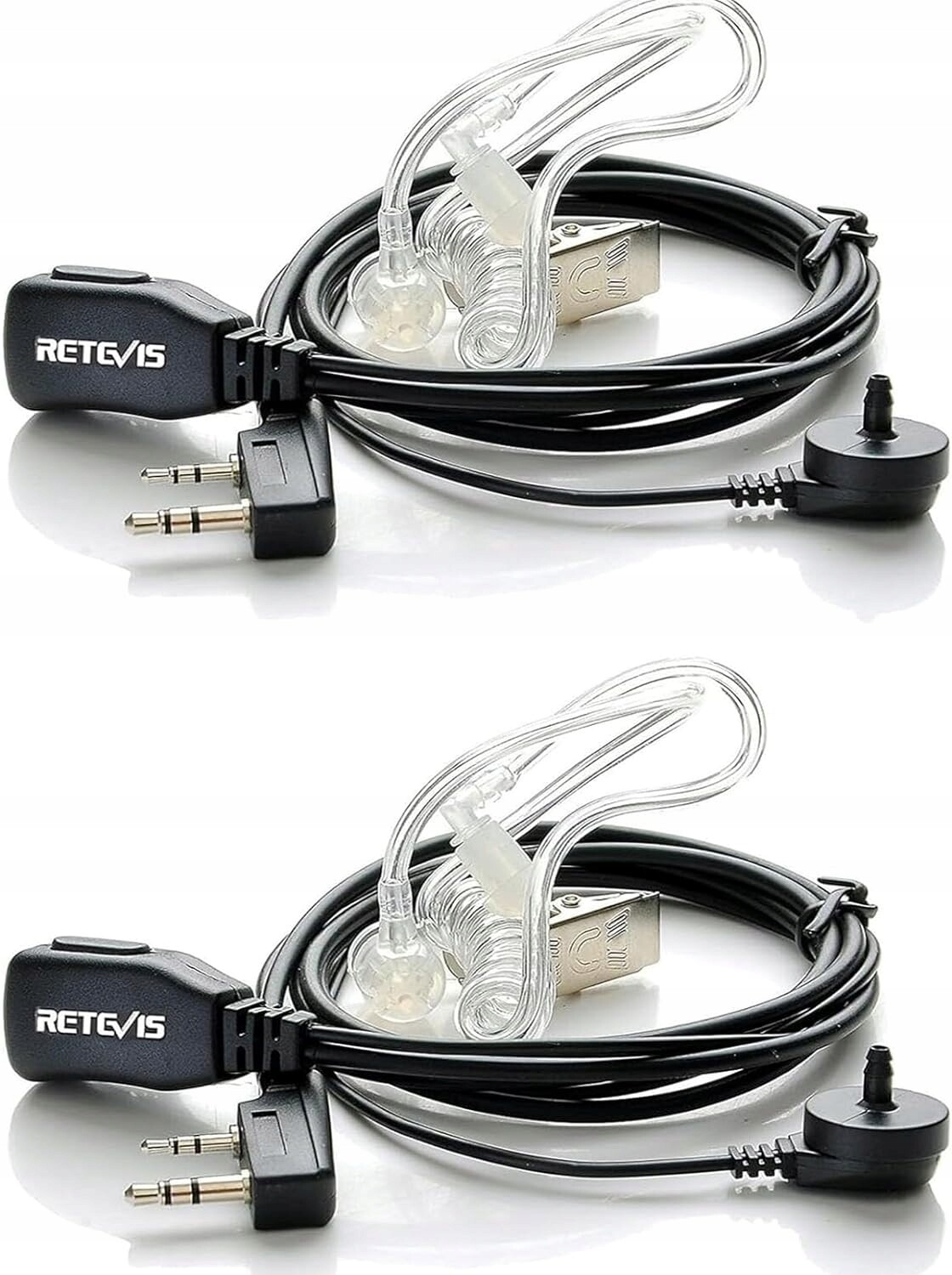 Retevis EAK001 Sluchátkový set Walkie Talkie, 2-pinové rádio