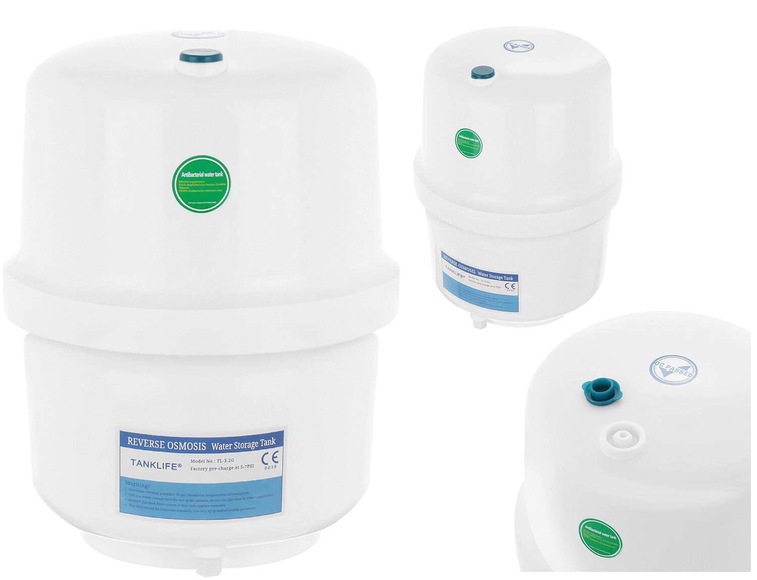 Zásobník na skladování vody 3,2 Galon pro reverzní osmózu a vodní filtr 12 l