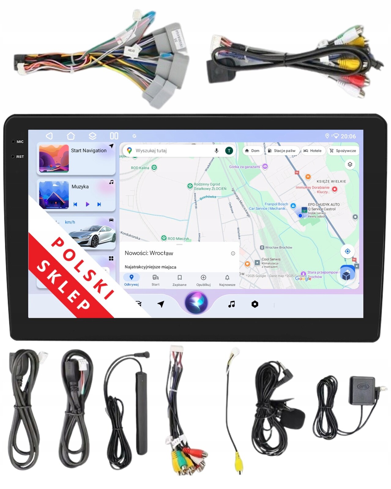 Autorádio 2DIN S Androidem Pro Jeep Wrangler Grand Cherokee Patriot 4GB Dsp Carplay Lte