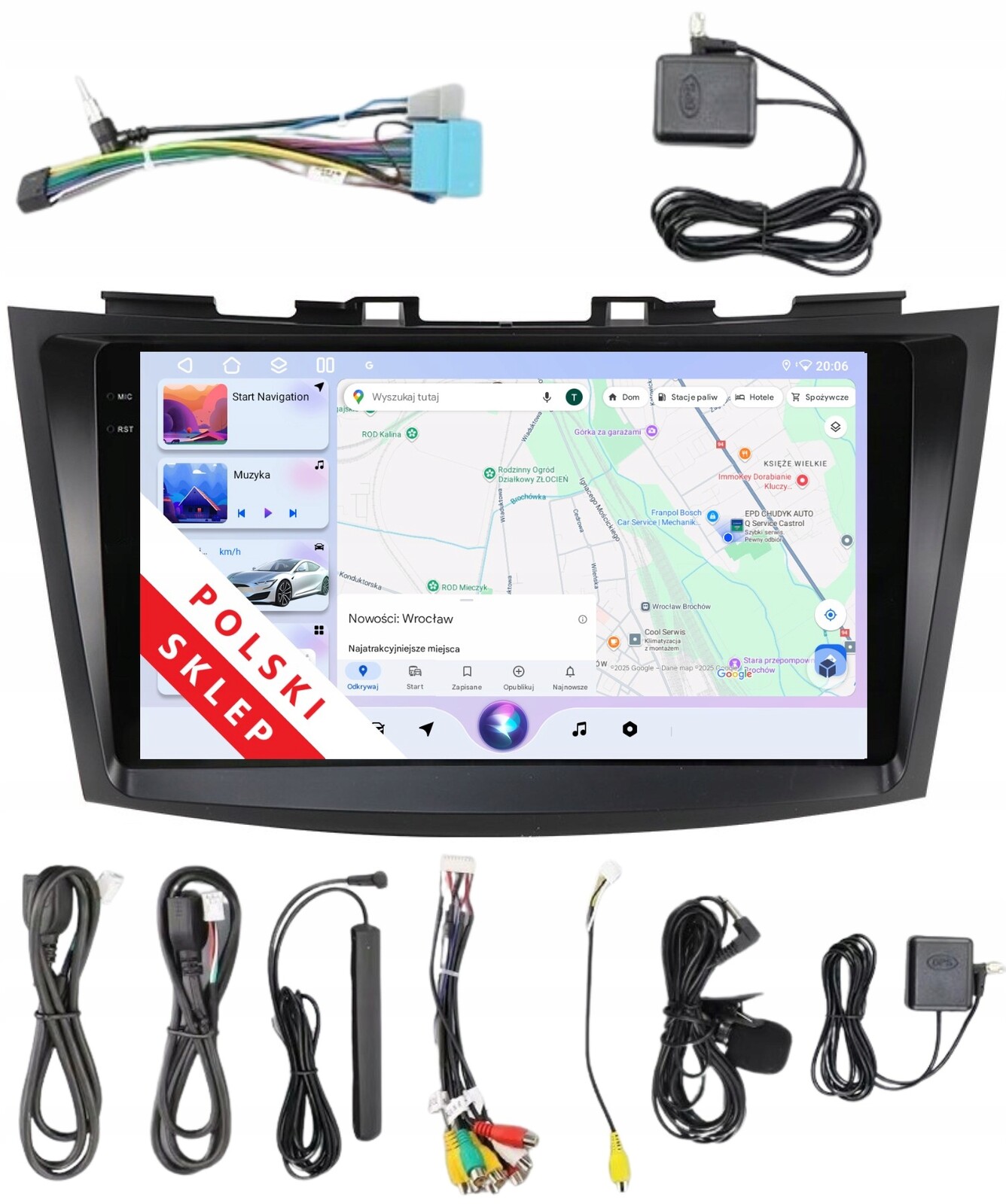 Navigace Rádio 2DIN Android Suzuki Swift 5 V 3/32 Gb Dsp Carplay Lte