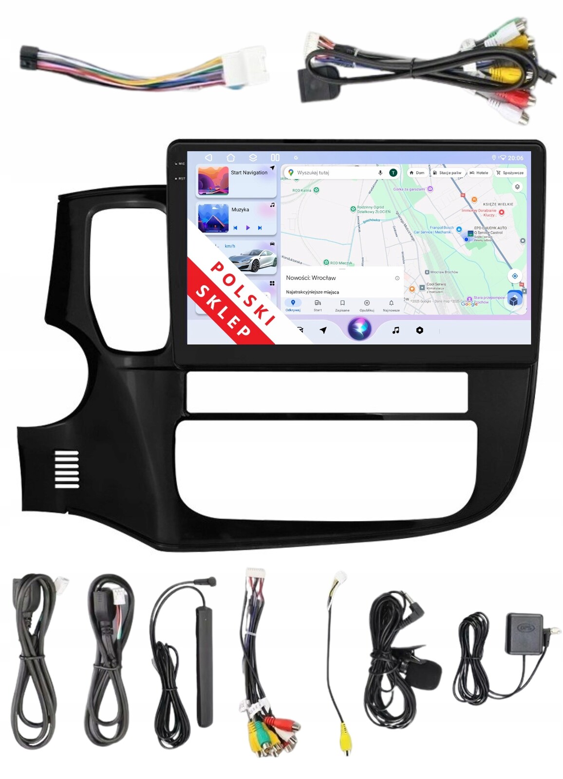 Rádio 2DIN Navigace Android Mitsubishi Outlander 3 III 4GB Dsp Carplay Lte