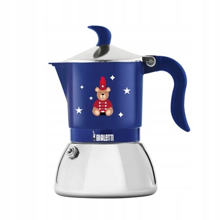 Bialetti Kávovar Fammietta Indukce Joyful Christmas Modrý 4tz