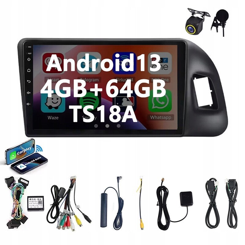 Autorádio Hodozzy Audi Q5 4+64 2-DIN Q5 2010-2018 Android WiFi 9'