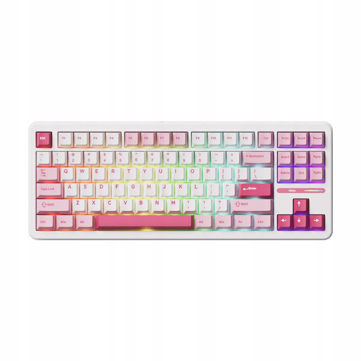 Mechanická klávesnice Akko TAC87 Tkl HotSwap Rgb Wireless 2.4 GHz Pink Fast