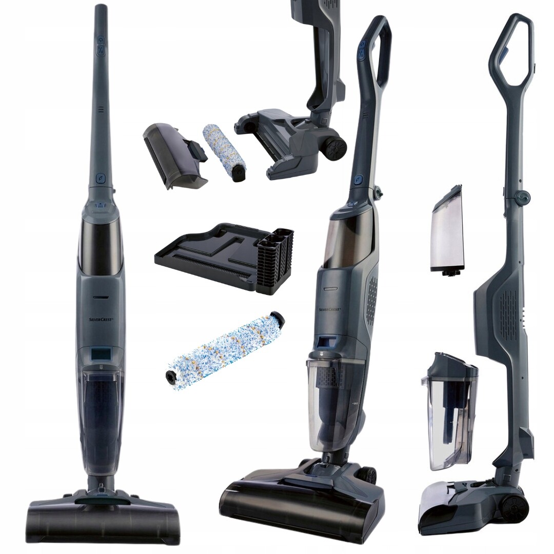 Silvercrest 3v1 akumulátorový mokro-suchý vodní vysavač na dlaždice a panely