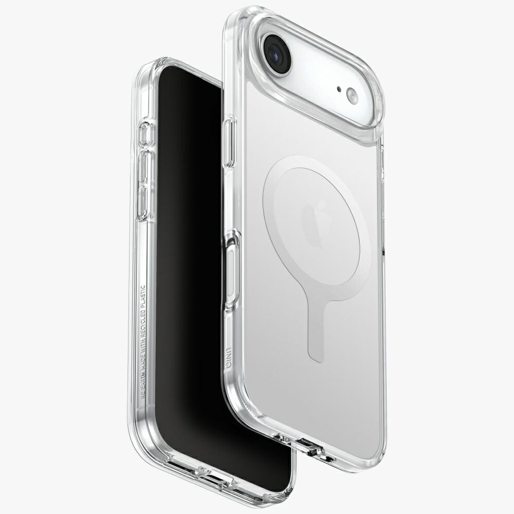 Pouzdro Uniq Clario pro iPhone Air s nabíjecím magnetem, průhledný