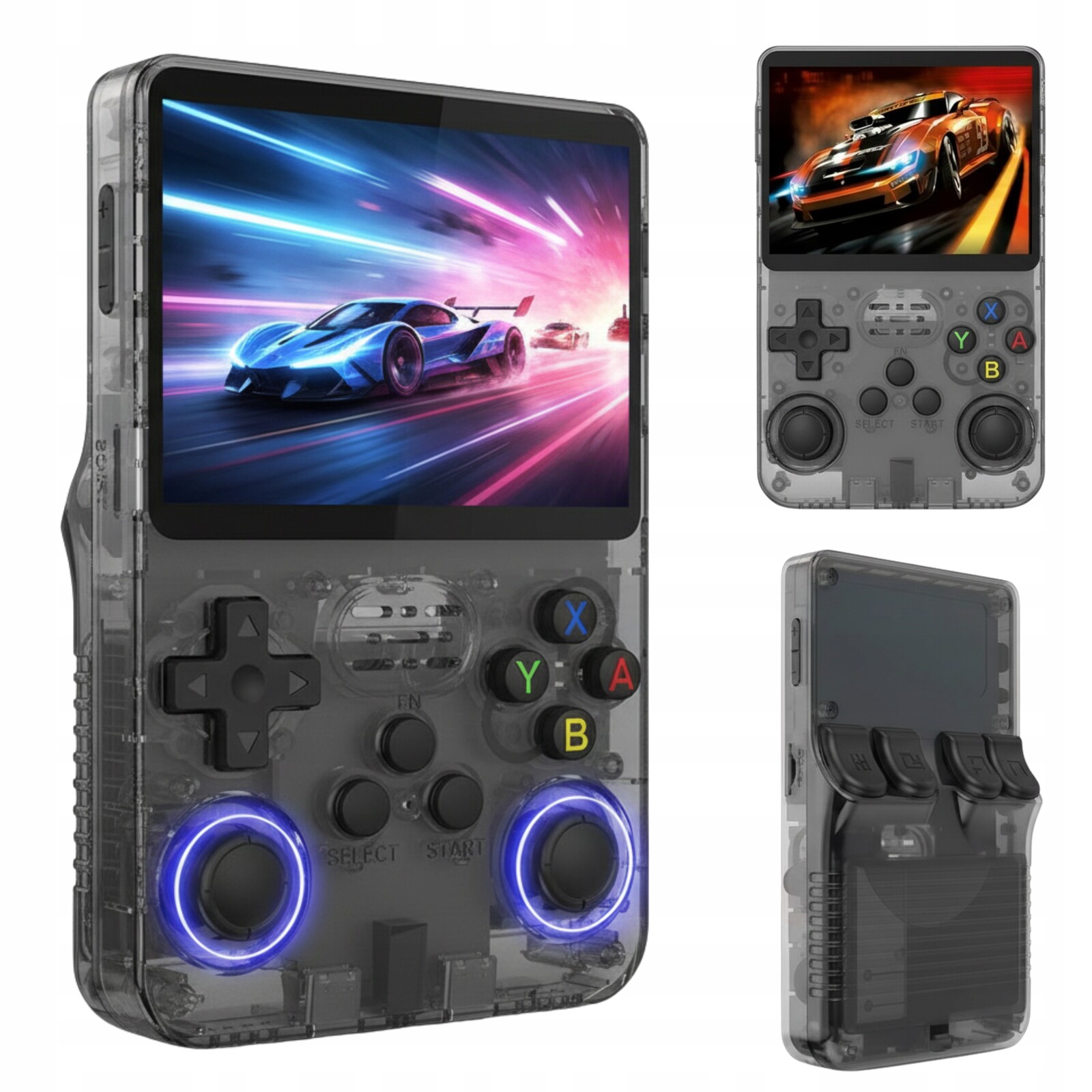 Přenosná konzole Retro R36S 15000 her 8GB Linux Gameboy Psp PS1 Černá