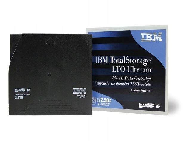 Ibm LTO6 Ultrium 2,5/6,25TB data cartridge Rw 1ks