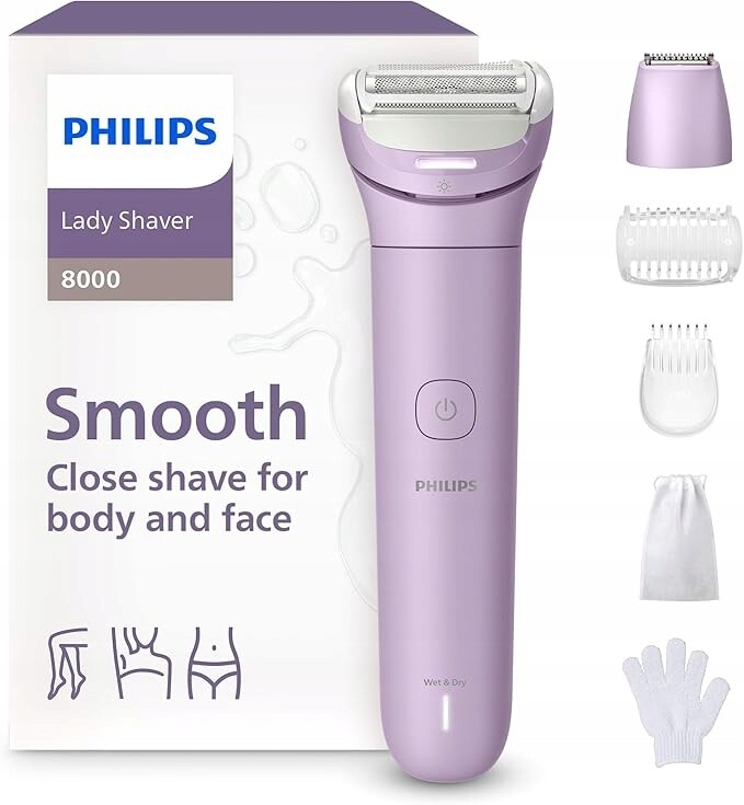 Holicí Strojek Philips Lady Shaver 8000 BRL149/00 na mokro i sucho pro ženy
