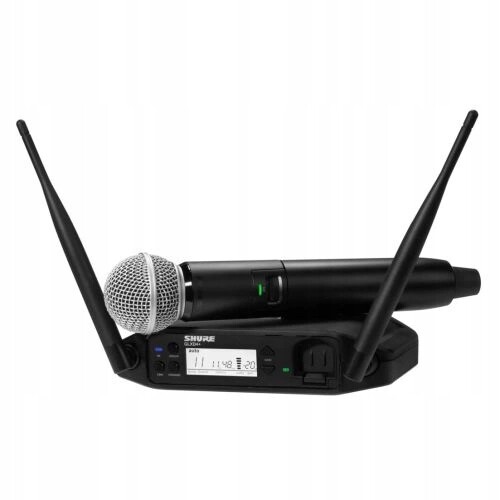 Bezdrátový Mikrofon Shure GLXD24 SM58 Dvoupásmový Systém 12 Hodin
