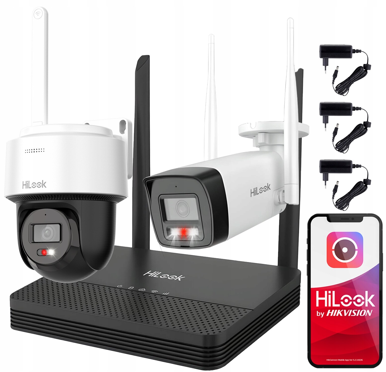 Sada pro monitorování HiLook WIFIKIT-BP4-4CH Easylink HiLook od společnosti Hikvision