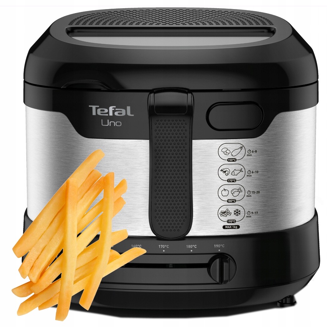 Kompaktní Fritéza Tefal Uno FF215D Pro Smažení 1600 V 1,8 L Pro 4 Osoby