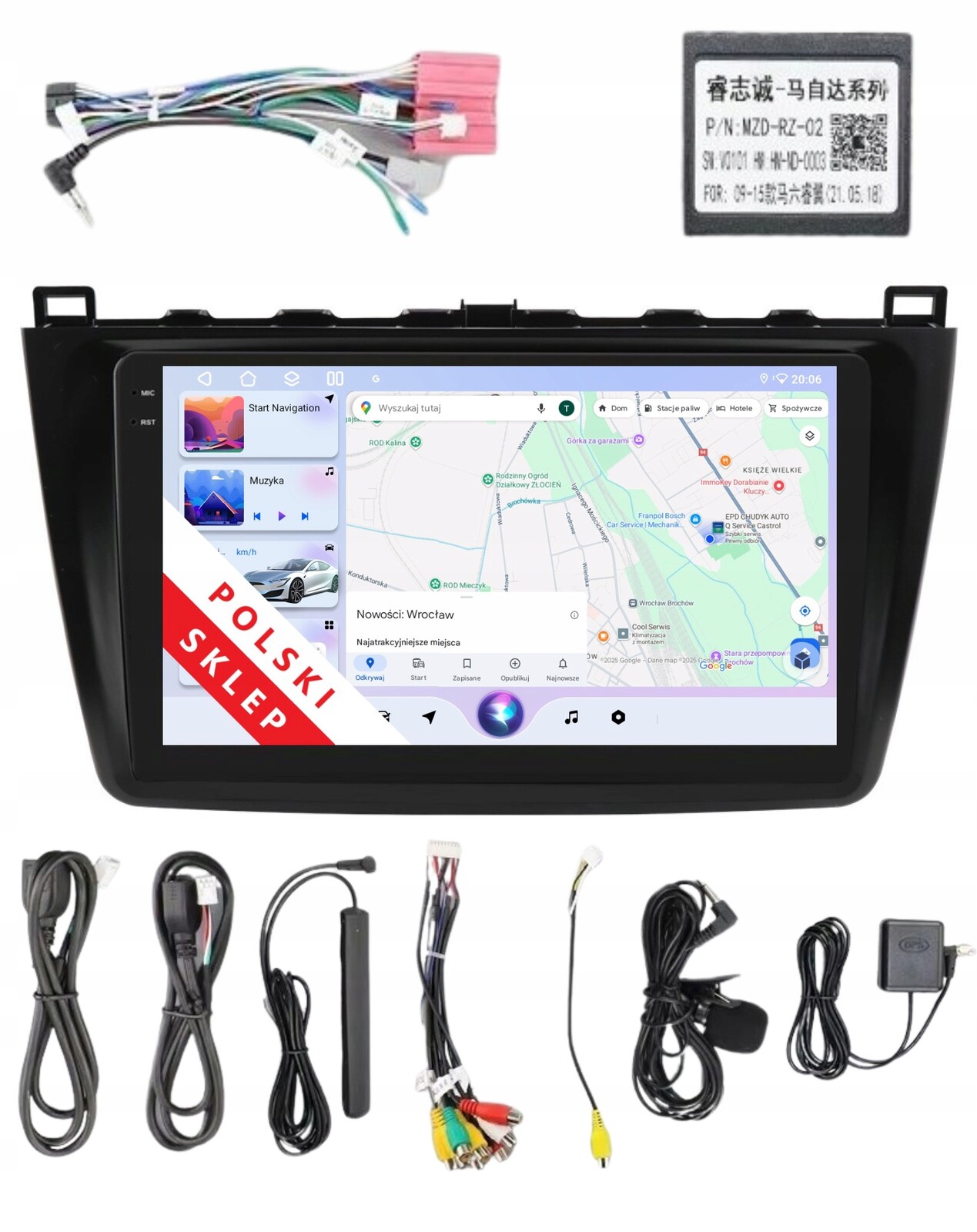 Navigace Rádio 2DIN Android Mazda 6 II 2 Gh 3/32 Gb Dsp Carplay Lte