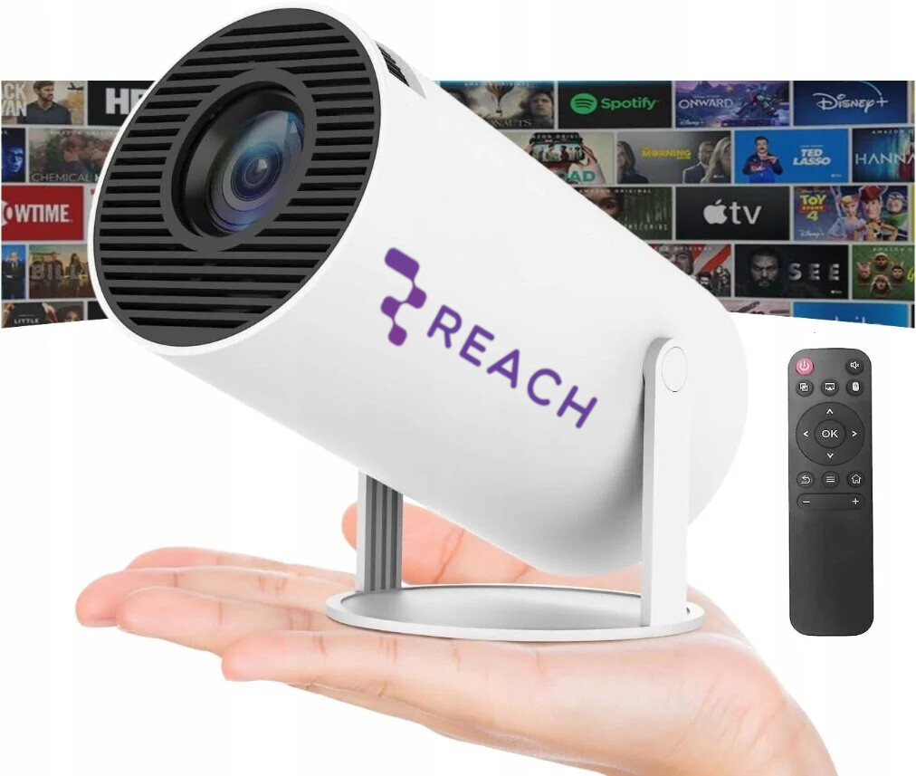 Projektor Reach Mini Přenosný Android Led Wifi Full Hd Smart Tv HY300