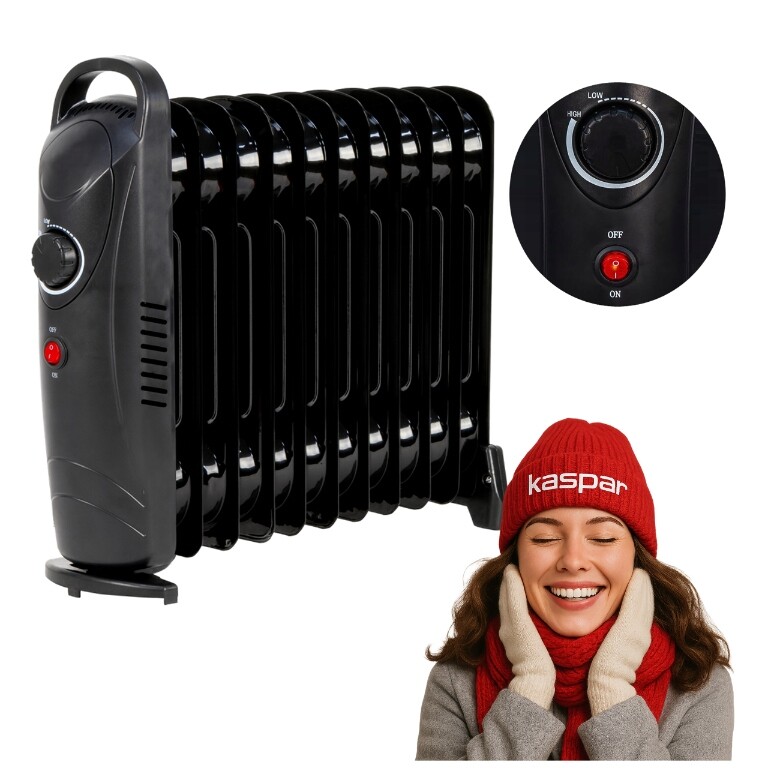 Elektrický Olejový Radiátor 11 Žeber 1200WATT Termostat
