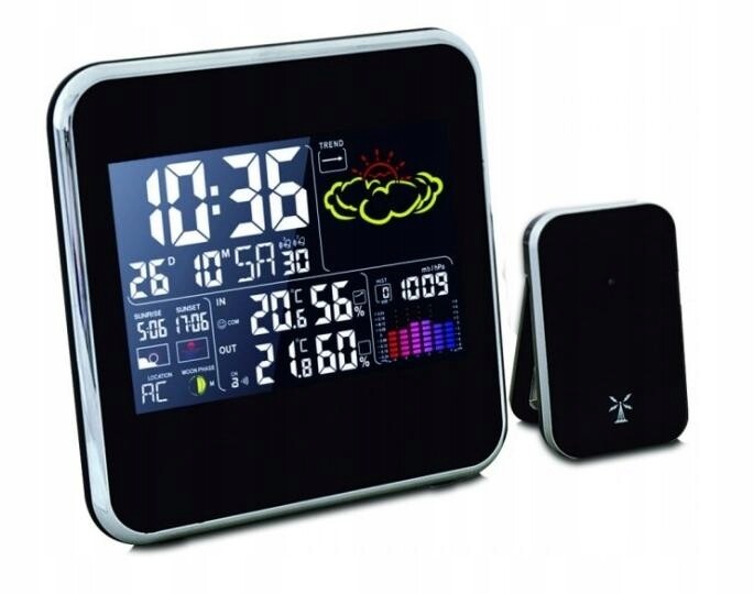 Elektronický Teploměr Meteostanice S Barevným Displejem TER1928