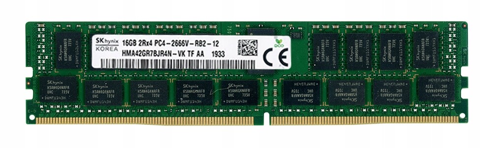 Hynix 16GB HMA42GR7BJR4N-VK DDR4 2Rx4 2666MHz PC4-2666V Reg Ecc