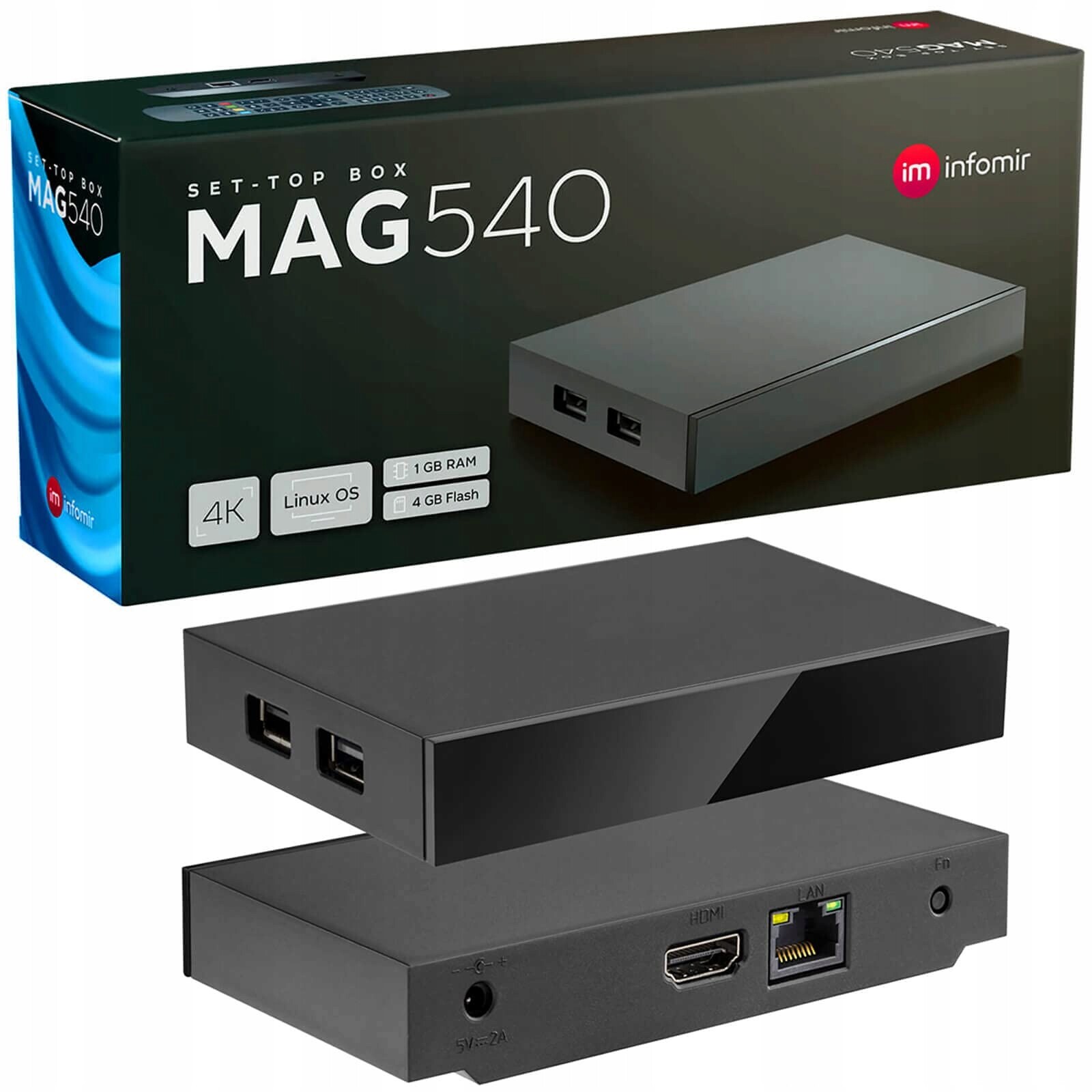 Televizní dekodér Mag 540 Original Infomir hb-digital Set Top Box 4K