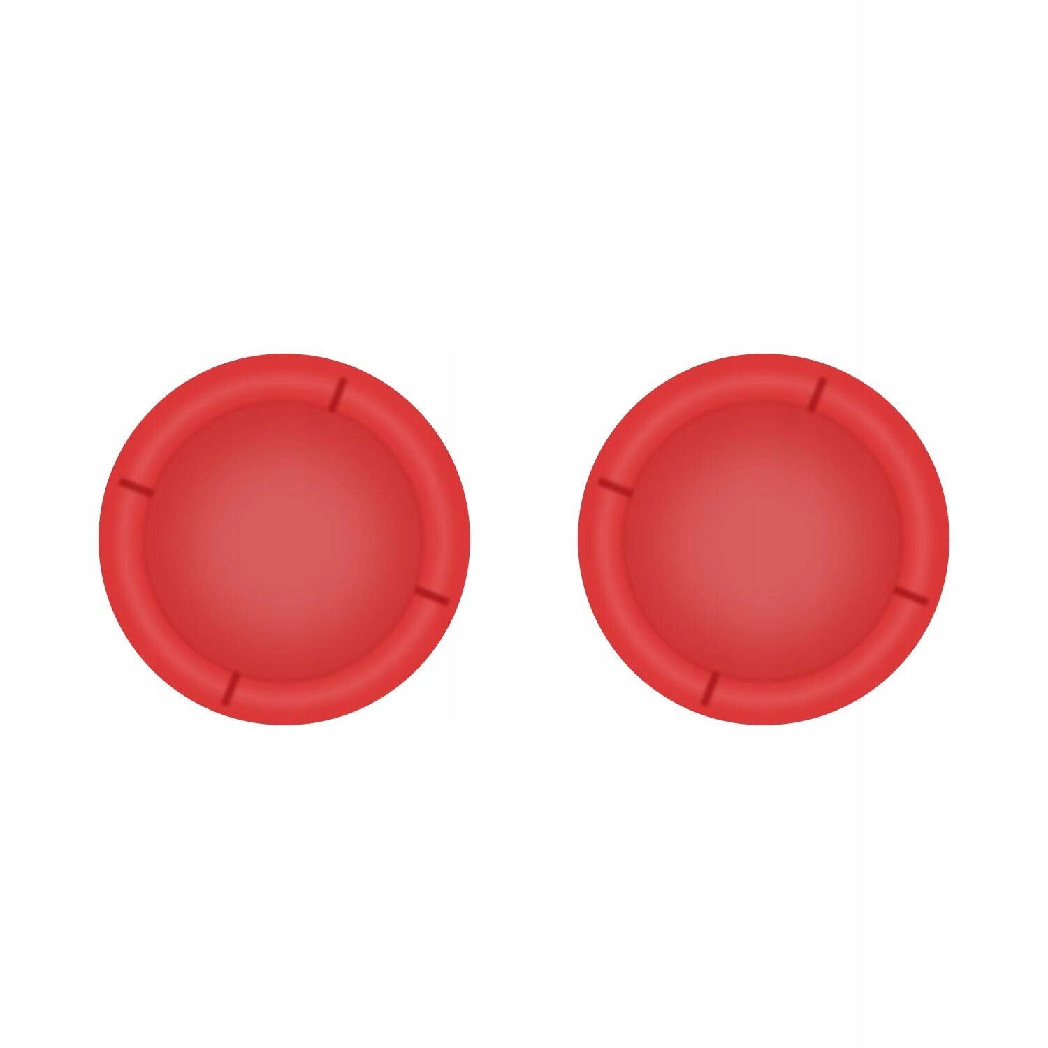 2x Opravné Gumičky Na Plast Pro Ns Joy-con Oled Lite Červené