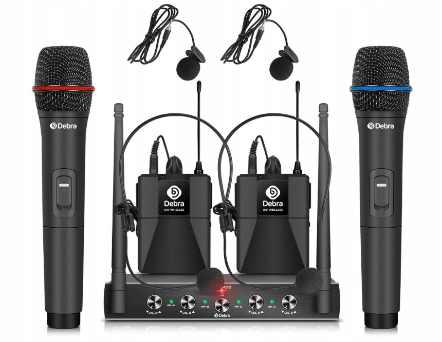 4-kanálový mikrofonní systém s bezdrátovými ručními mikrofony