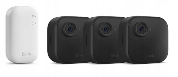 Venkovní bezdrátová Ip kamera Blink 3. generace, 3 WiFi kamery základna