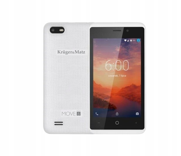 Smartphone Kruger&Matz Move 6 mini 1/8GB 1400 mAh Bílý Nový