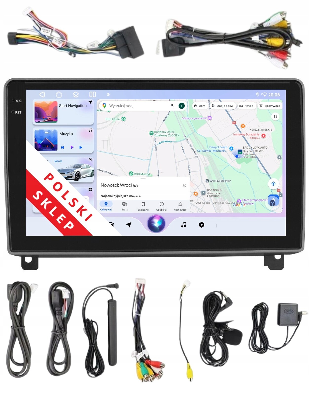 Rádio 2DIN Navigace Android Peugeot 407 3/32 Gb Dsp Carplay Lte