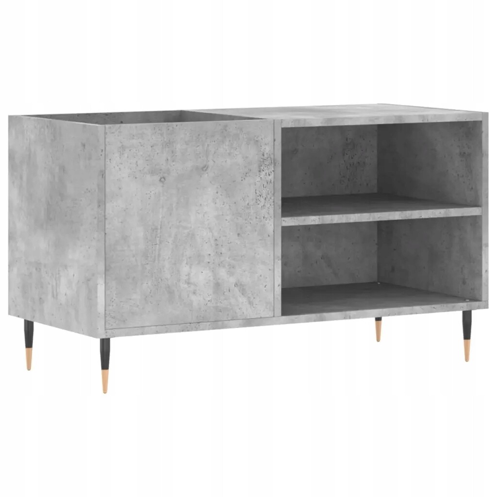 vidaXL Skříň na gramofony, betonu šedá, 85 x 38 x 48 cm