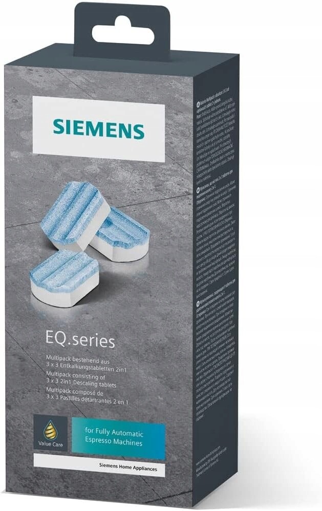 Odvápňovací tablety Siemens TZ80032A pro kávovary Siemens Eq, 9 ks