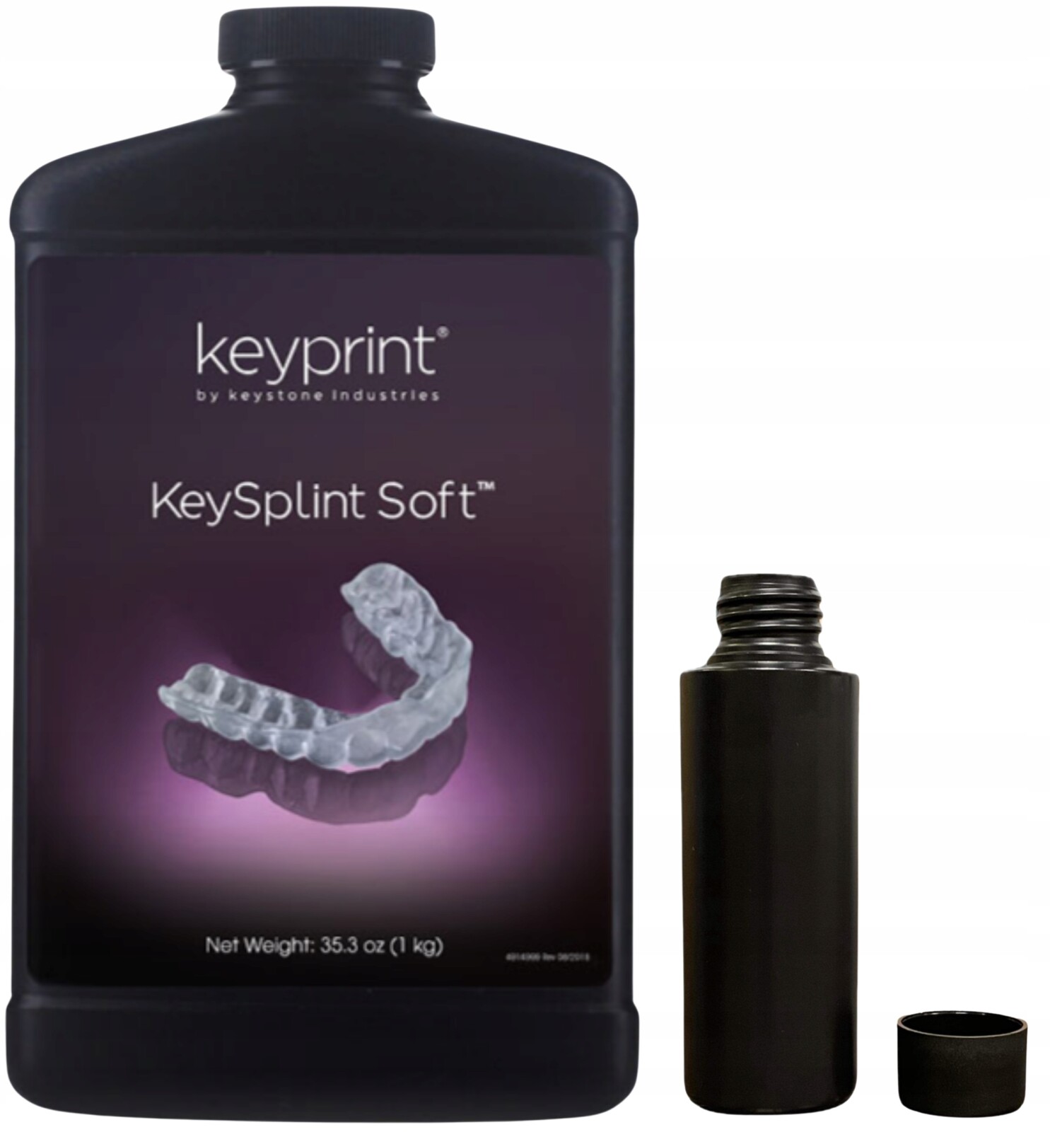 Uv pryskyřice Keystone KeySplint Soft Zubní 0,1 kg pro 3D tiskárnu Trvanlivá