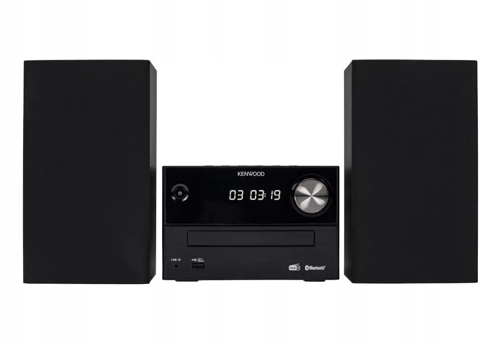 Stereo věž Kenwood M-420DAB Dab+ Bluetooth HiFi-System Černá