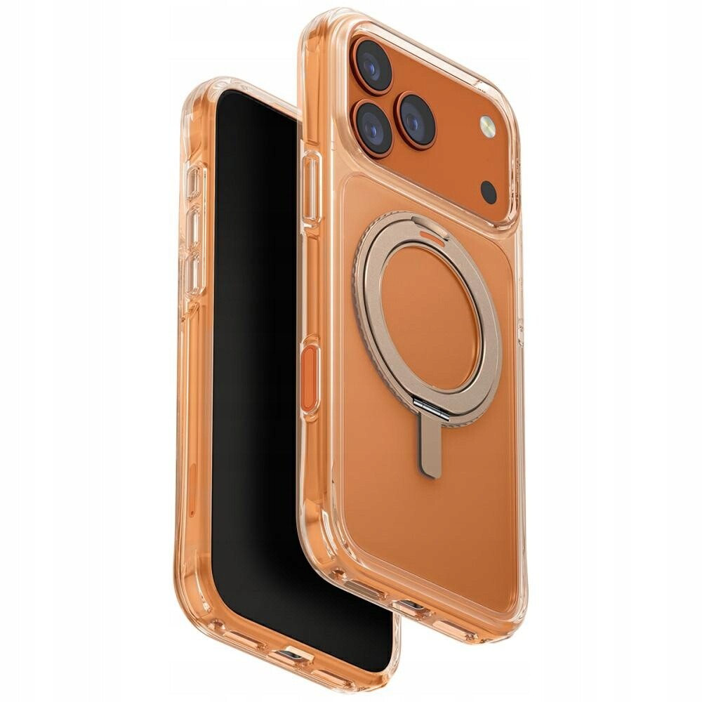 Pouzdro Uniq Swivix pro iPhone 17 Pro Max s otočným stojánkem o 360 stupňů, zlaté