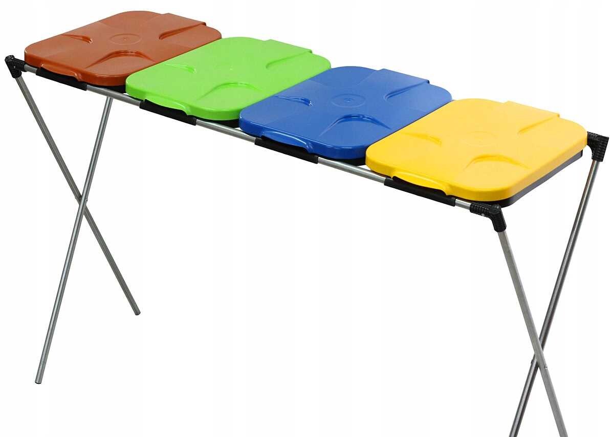 Stojan Na Pytle Na Tříděný Odpad 4-POLOHOVÝ, Barevný, Silný