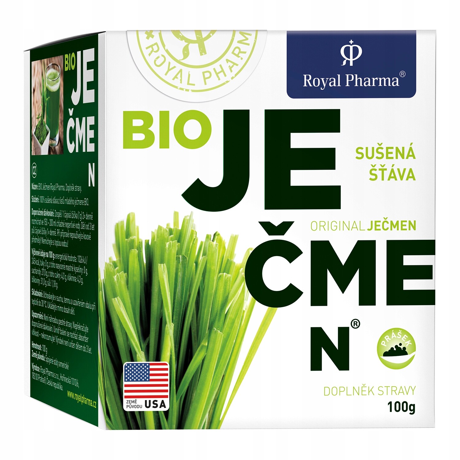 Bio Ječmen Royal Pharma 100g (usa)