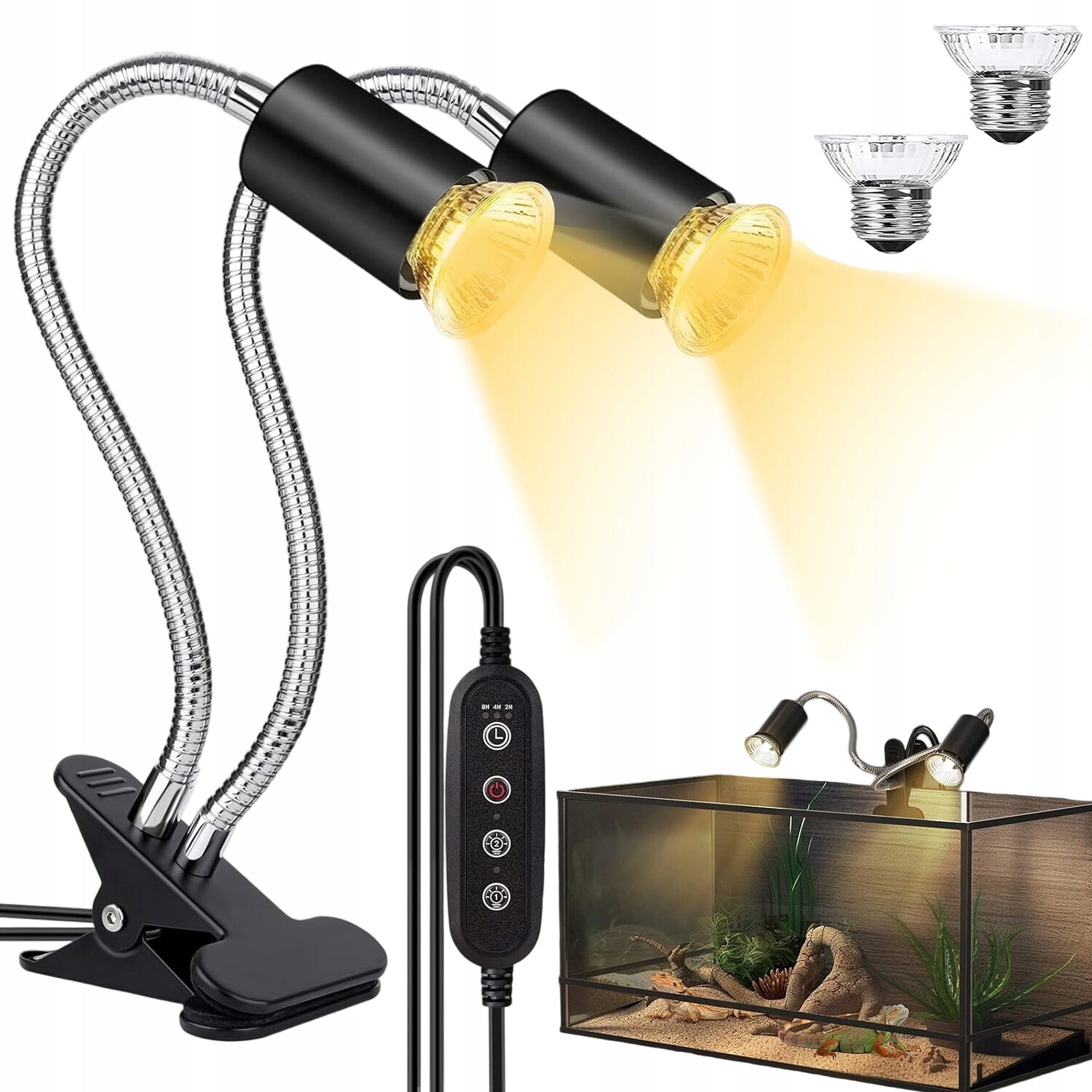 Topná Lampa Pro Plazy 25W 50W Se Třemi Režimy Časování Pro Plazy