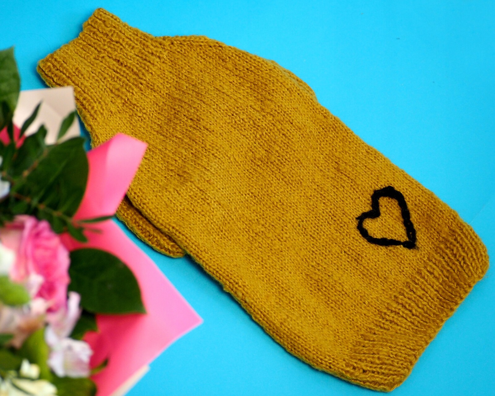 Hořčicový svetr pro psa, shih tzu, maltézský, velikost M