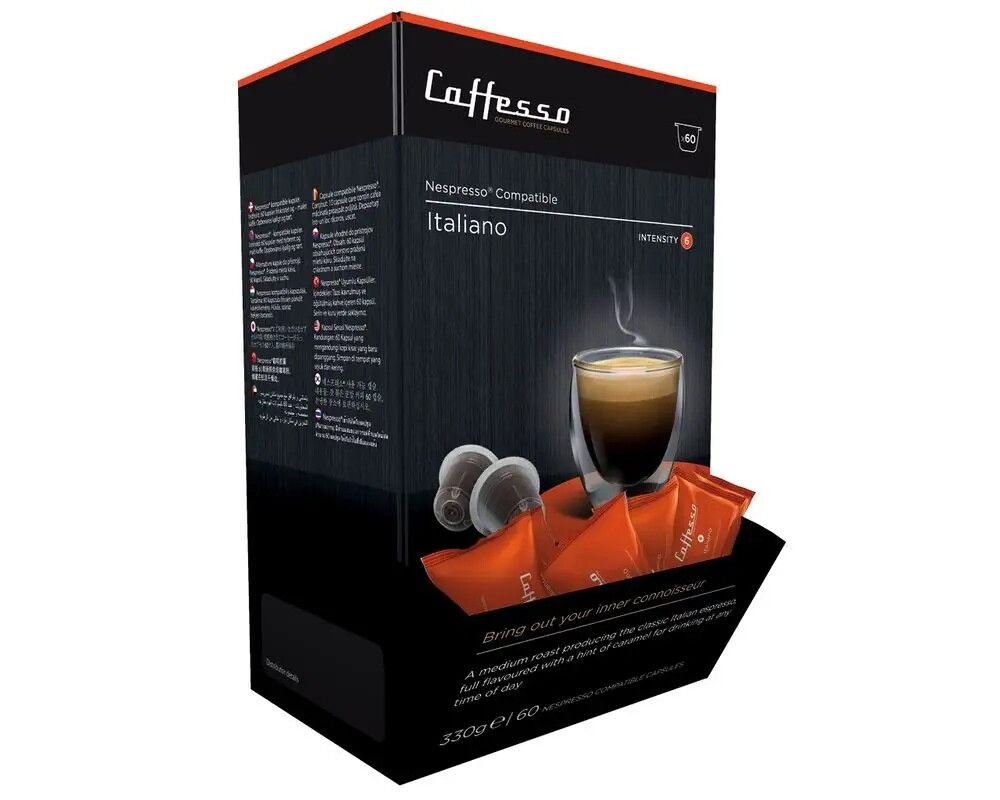 Caffesso Italiano 60 ks kapsle do kávovarů Nespresso, DeLonghi a Krups
