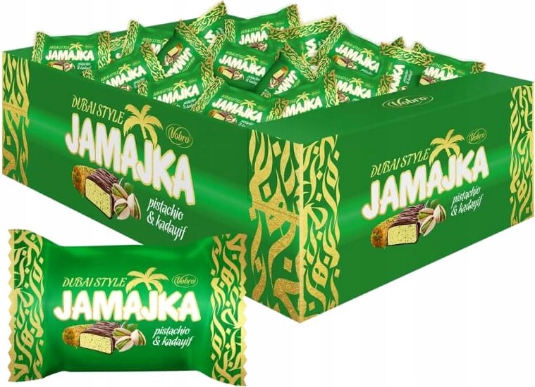 Bonbóny Dubai Style s pistáciovou příchutí v polevě a čokoládovou příchutí 3 kg