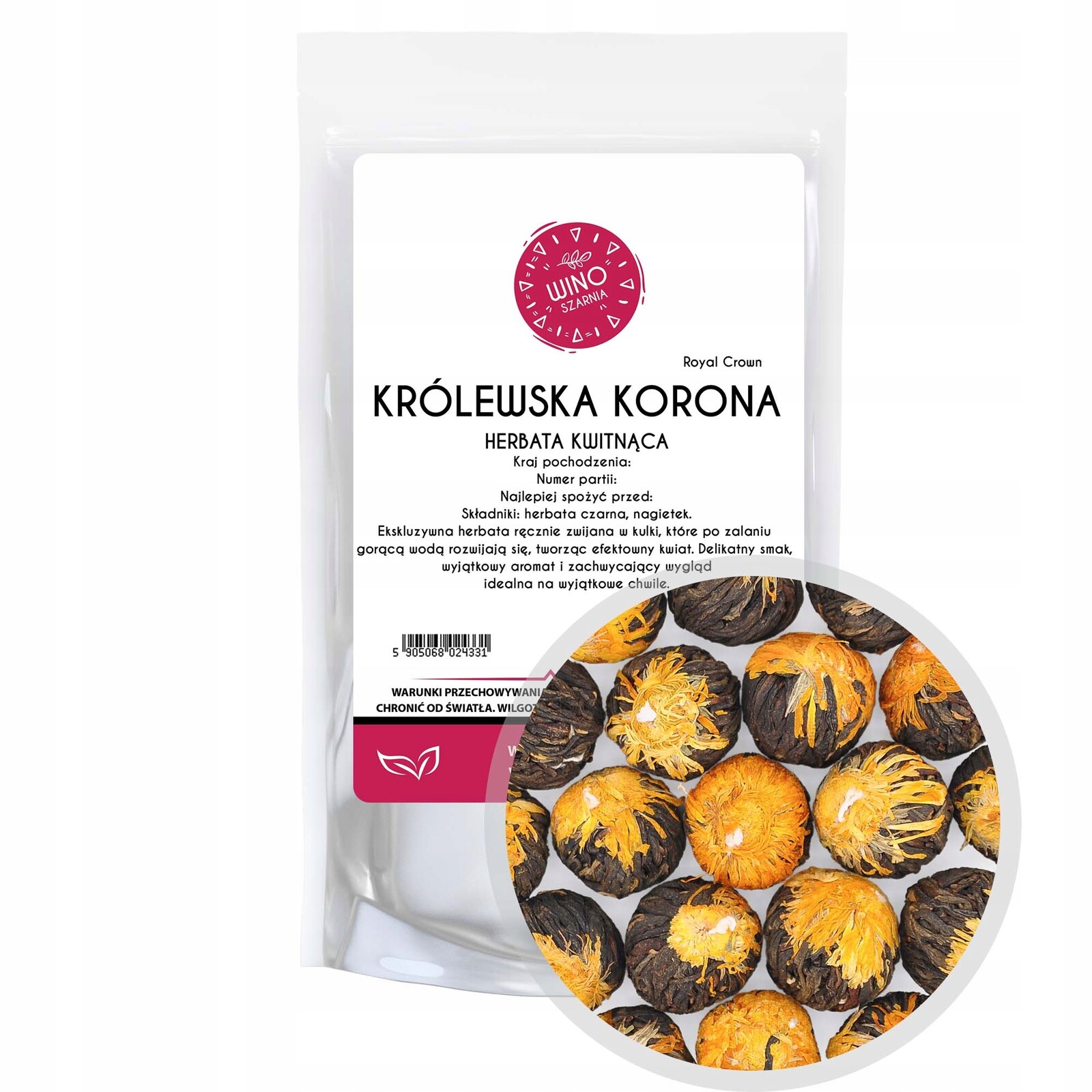 Čaj kvetoucí černá Královská koruna Royal Crown 1 kg