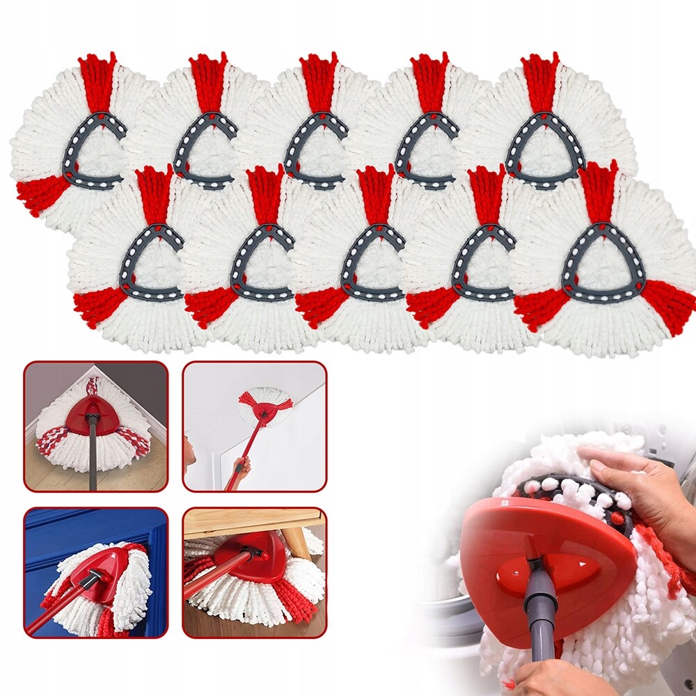 10 el Vložka Do Mopu Náhradní Nástavec Absorpční Easy Wring