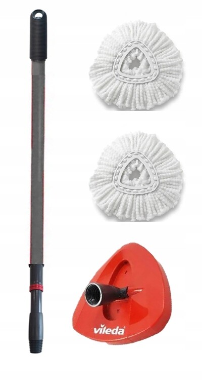Mop Vileda je originální kompletní tyč s trojúhelníkem a 2 vložkami