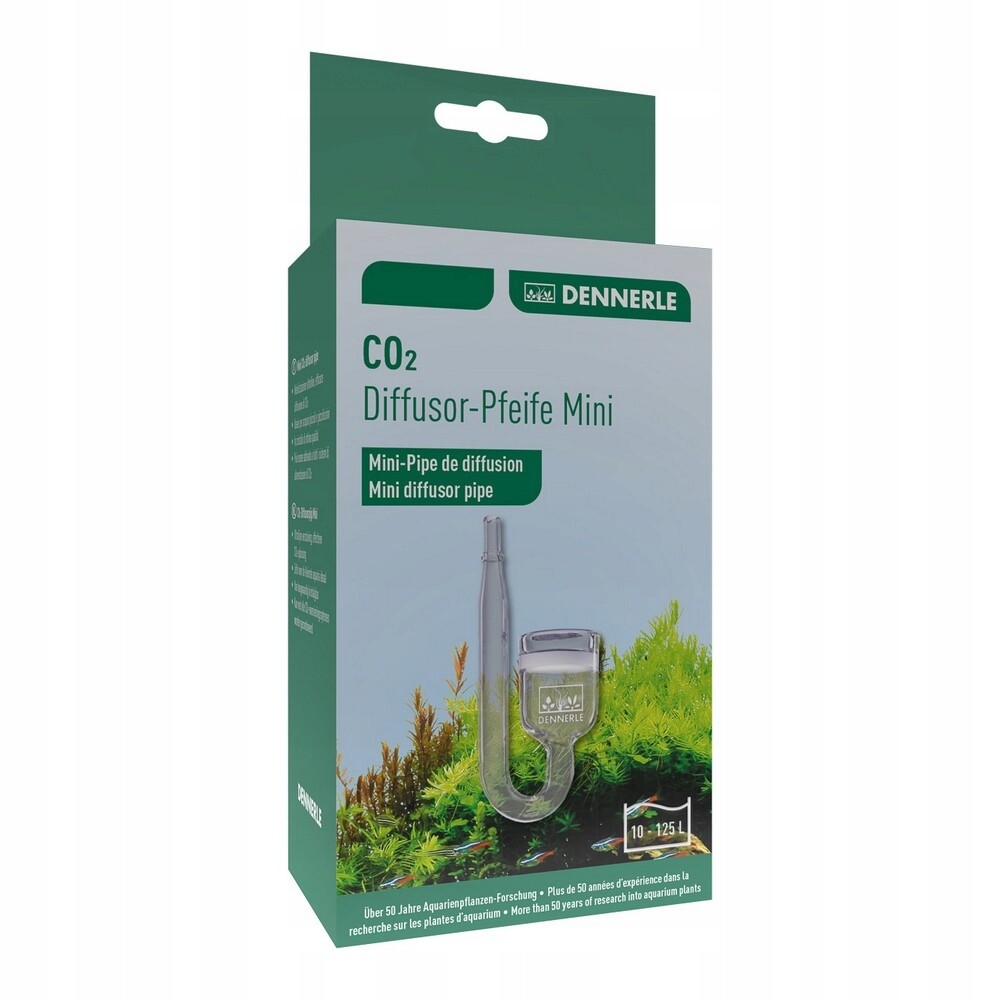 Mini Difuzér CO2 Skleněná Dýmka Pro Rostlinné Akvárium Oxid Uhličitý