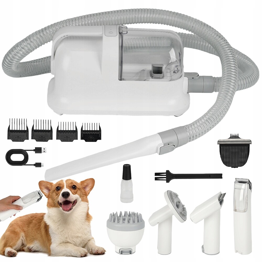 Vysavač Se Zastřihovačem 16000PA Succión, Výkonný Vysavač Na Psa 350 W